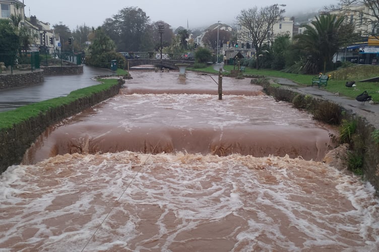 Noreen Goodchild's photo of the Brook taken at 1pm today. 
