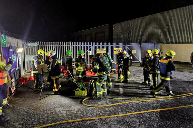 In Pictures: Firefighters hold large scale exercise at Flogas