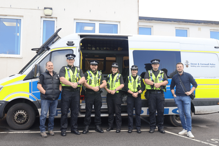 Officers about to start their high visibility and plain clothes patrol