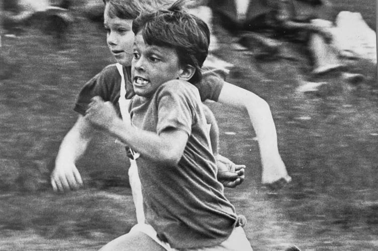 Youngsters in action at the Newton Abbot Primary School Games from June 16, 1977
