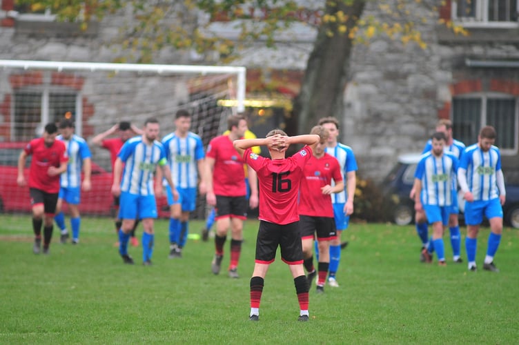 South Devon Football League Premier Division.  Newton Abbot  66 versus East Allington United. A 4-2 home win for '66.