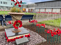 Teignmouth RNLI creates poppy flowerbed