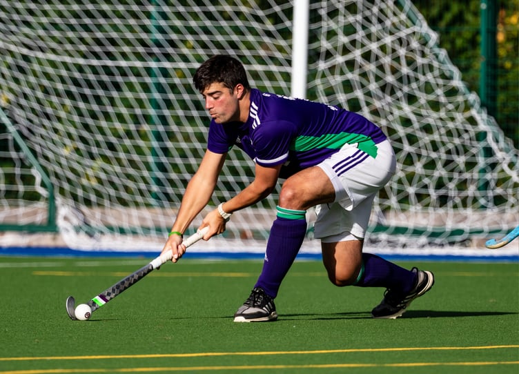 Ashmoor's Matt Pearce who scored the decisive third goal in the Mens 2nd team's important win against second placed Exeter
