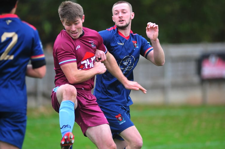 South Devon Football League Premier Division.  Chudleigh Athleitc  versus East Allington United. A 2-1 away win for East Allington