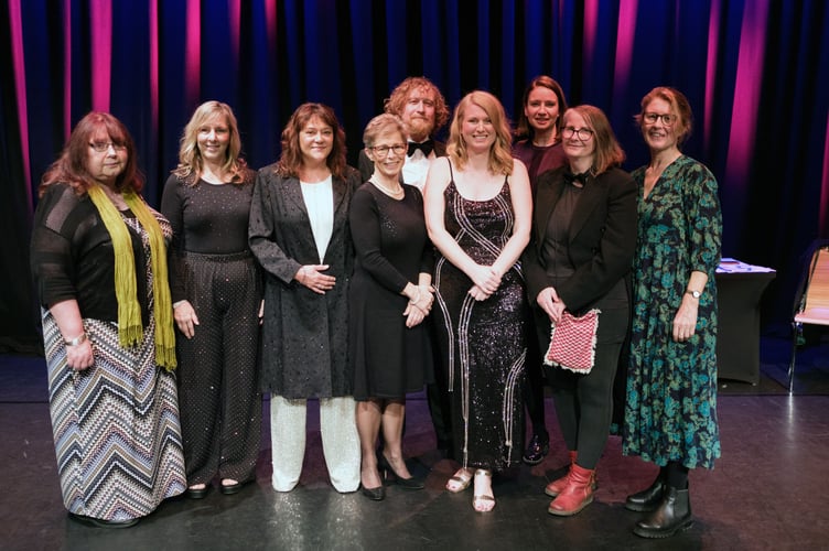 Teignbridge CVS team at the Stars of Teignbridge volunteer awards