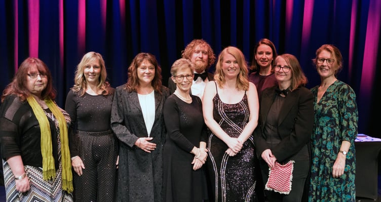 Teignbridge CVS team at the Stars of Teignbridge volunteer awards