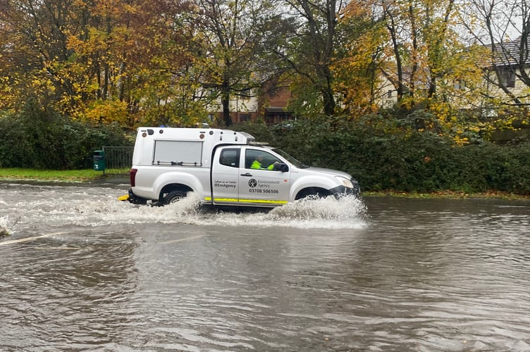 Storm Bert. Flooding in Kingsteignton