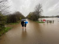 Down came the rain