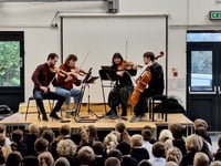 Pupils enjoy workshop with renowned quartet