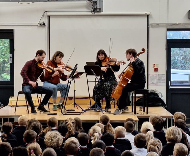 Pupils enjoy workshop with renowned quartet