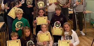 Newton Abbot Athletics Club handout numerous prizes