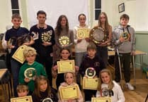 Newton Abbot Athletics Club handout numerous prizes