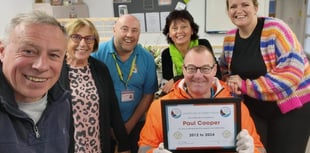 Dawlish Community Transport shows appreciation to Paul