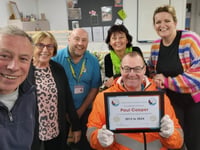 Dawlish Community Transport shows appreciation to Paul