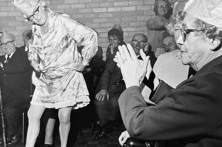 A right old knees up at the Kingskerswell Over-60s Christmas party in December 1970