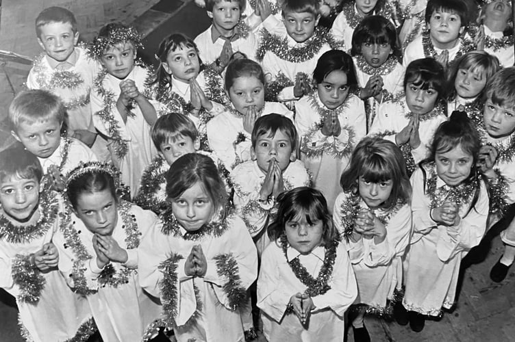 A host of angels from Shaldon Primary School's Christmas production held at St Peter's Church on December 14, 1993