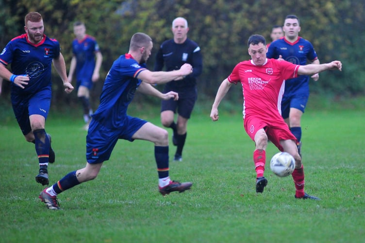 South Devon Football League Premier Division. Kingsteignton Athletic versus East Allington  A 4-2 home win for The Rams