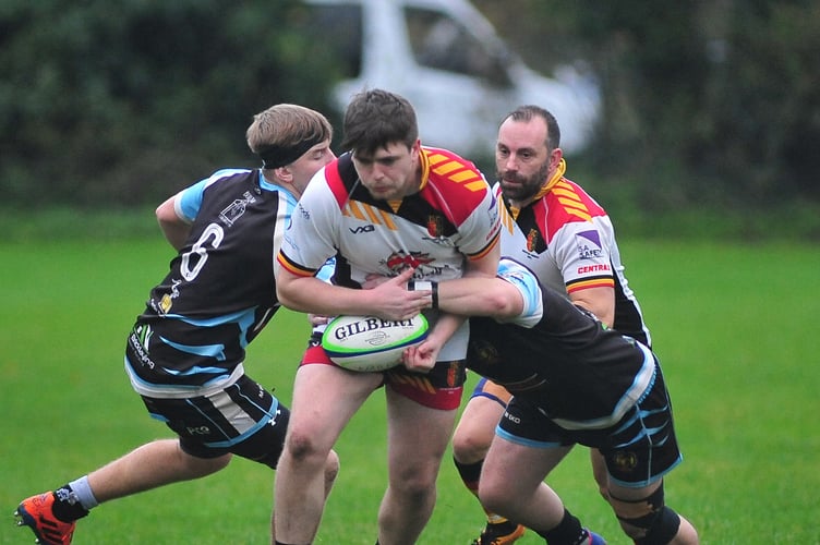 Rugby. Newton Abbot Spartans versus Exeter Athletic