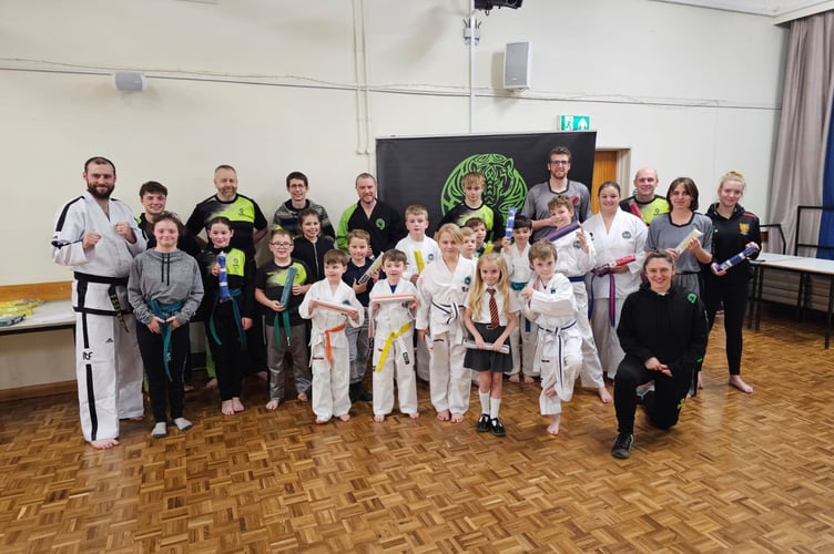 Newton Abbot Martial Arts Club students