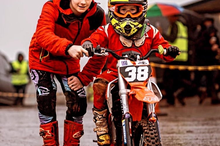 Isaac Ash (L) with his young prodigy George Hutchings, courtesy of TPMX Media
