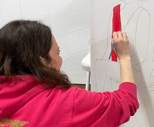 Players mural to mark diamond anniversary