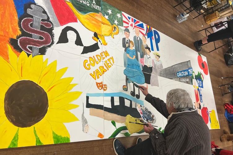 Teignmouth Players 60th anniversary mural