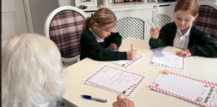 Young and old bond over Christmas activities