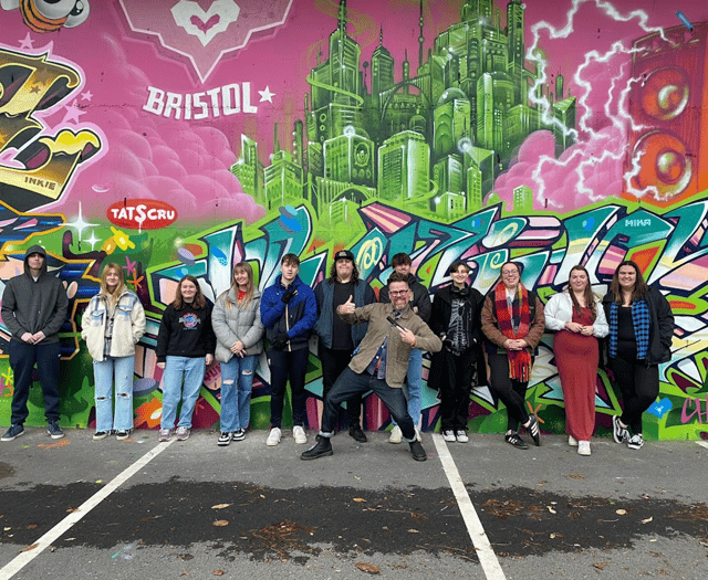 Students take in Banksy and Goldie at Bristol street art tour