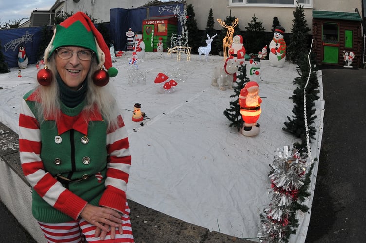 Teignmouth's very own miniature winter wonderland created by Sally Beers