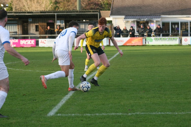 Rafael Beadman with eyes on the ball.