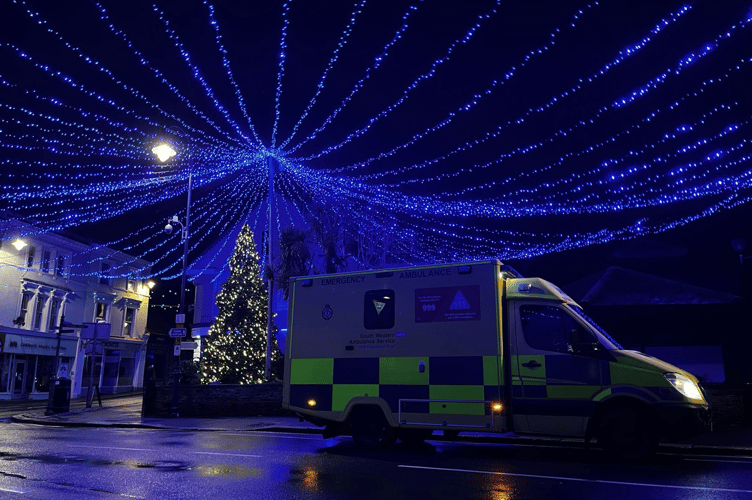 South West Ambulance Service is asking people to use its services responsibly this Christmas. Photo SWAST 