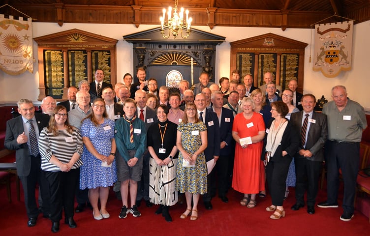 Charities receive donations from Devon Freemasons.