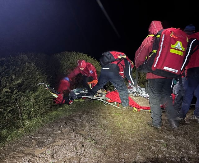 Broken leg in first Dartmoor rescue of 2025