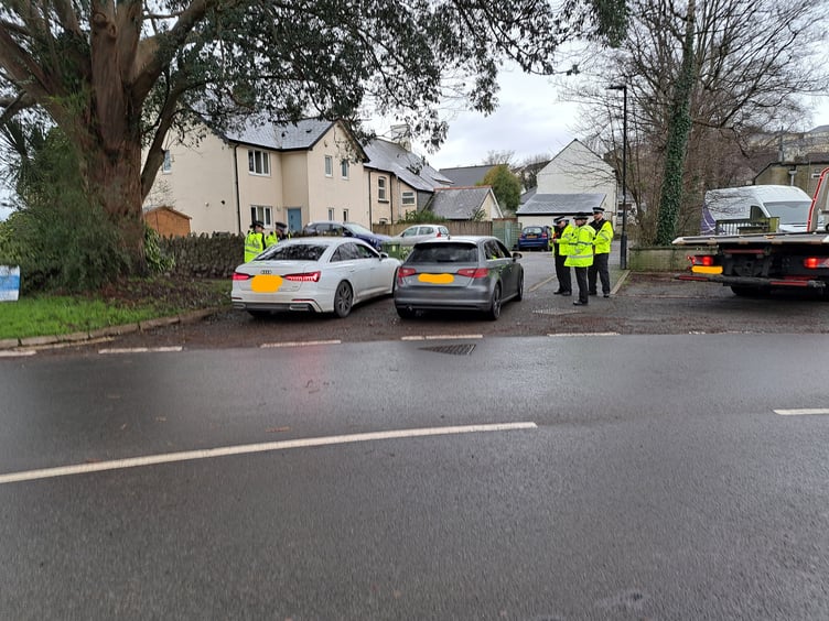 Today's speeding operation by police. Photo Ashburton police