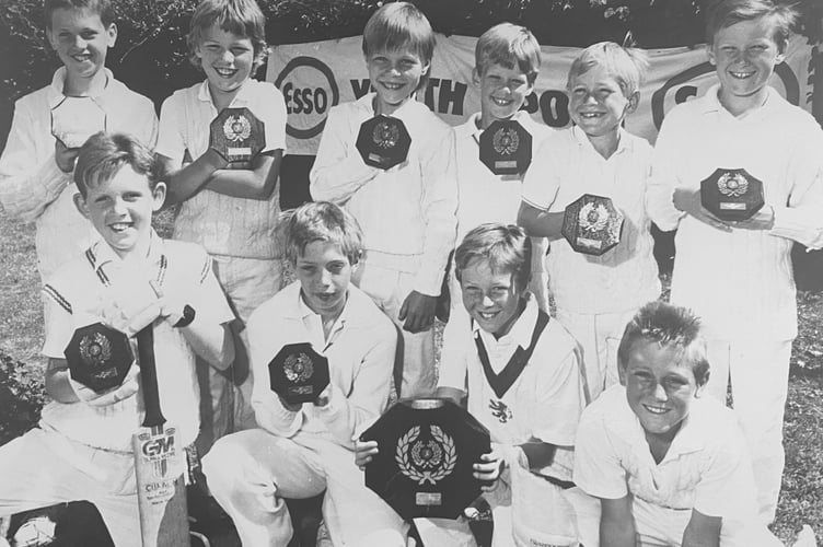 Blackpool School's winning cricket team from June 1989