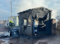Beach takeaway destroyed by fire