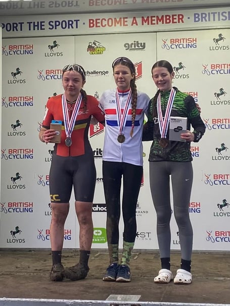 Lauren Fox on the podium in Kent