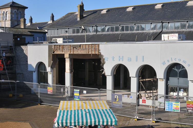 Revamp work continues on Newton Abbot's Indoor Market