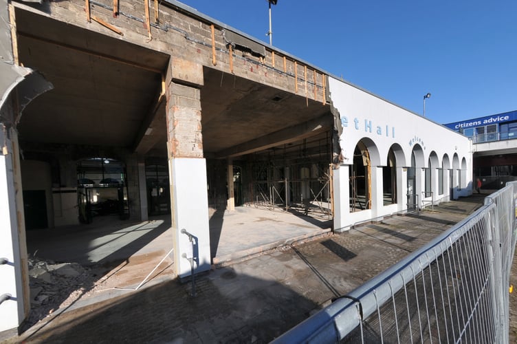 Revamp work continues on Newton Abbot's Indoor Market