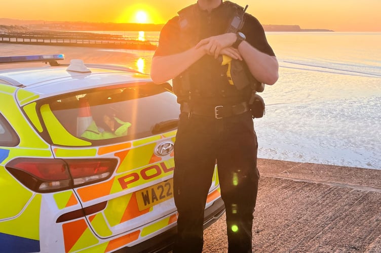 PC George Miller, new neighbourhood beat manager for Dawlish. Photo Devon and Cornwall Police