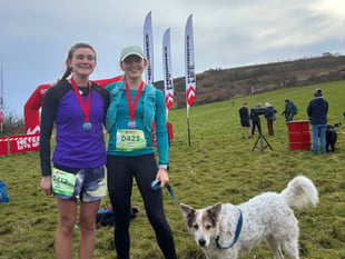 Bria and Tara tackle marathon