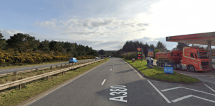 A38 at standstill after motorbike and tractor crash