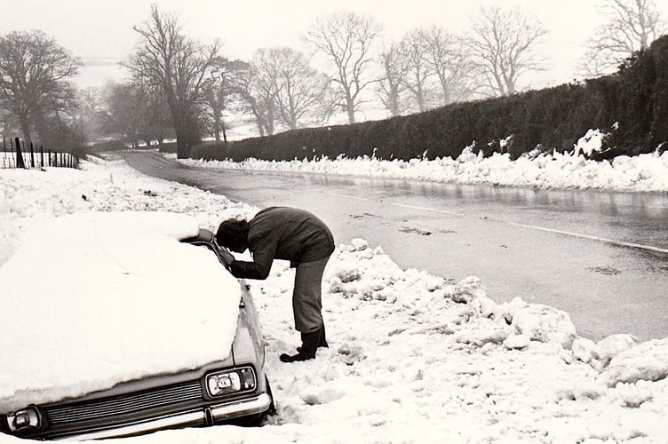 More from  February 1978 when a thick blanket of snow covered Devon causing many motorists to abandon their vehicles