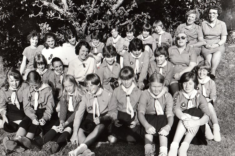 Members of Teign Guides were having a sponsored sing on July 2, 1984