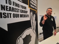 Booking in at health and wellbeing fair