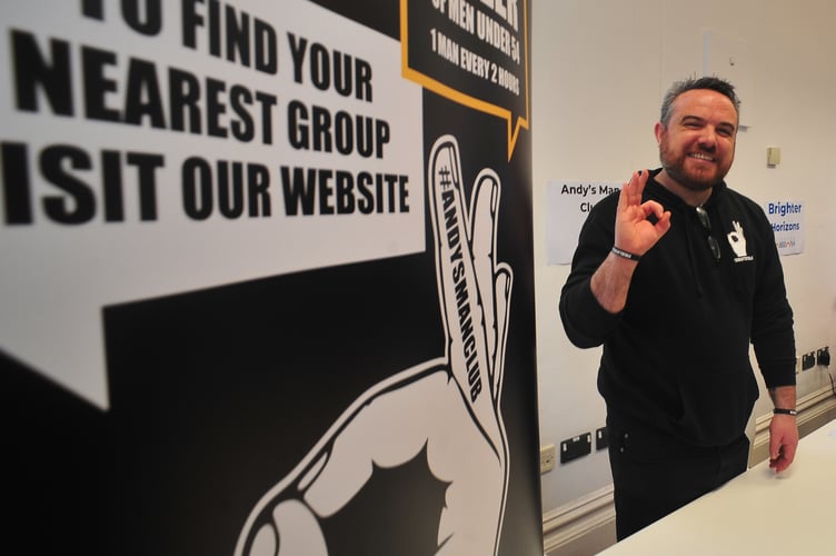 Health and Wellbeing Fair held at Newton Abbot Library.Steve Doyle  from Andy's Man Club
