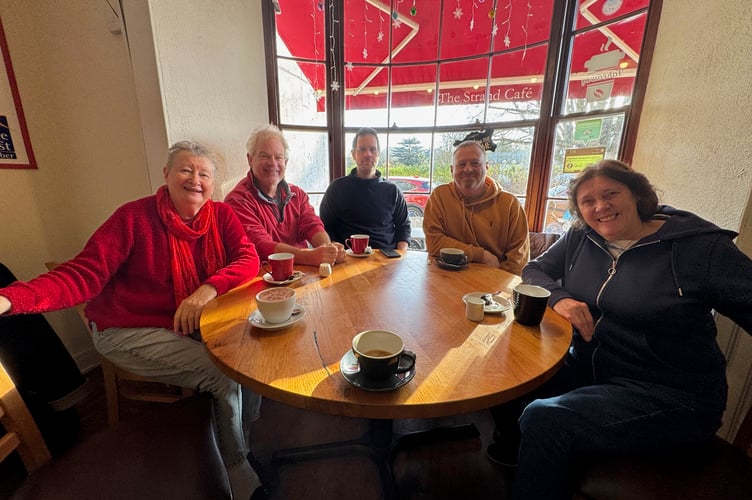 One of the first meetings of Dawlish Pain Cafe. Photo Bob Simpson