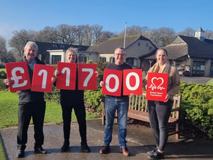 Five-figure sum raised by Dainton Park captain