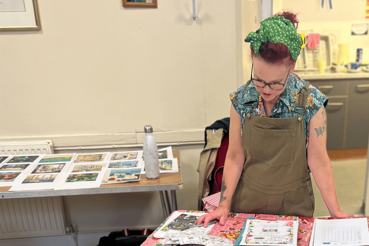 Artist Liz Walker heads up the group, which is based at Highweek Village Hall