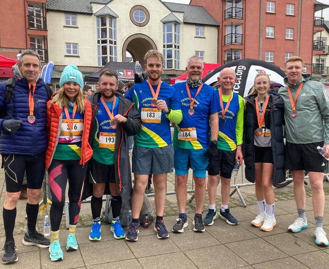 Teignbridge Trotters team tackles Exeter half